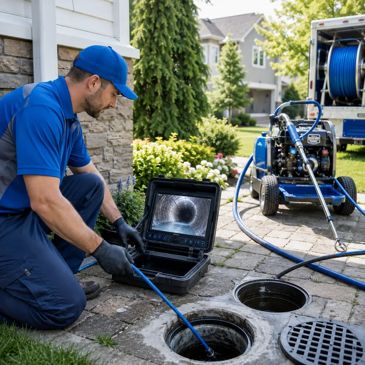 Outdoor drain cleaning professionals serving Beulah, MI