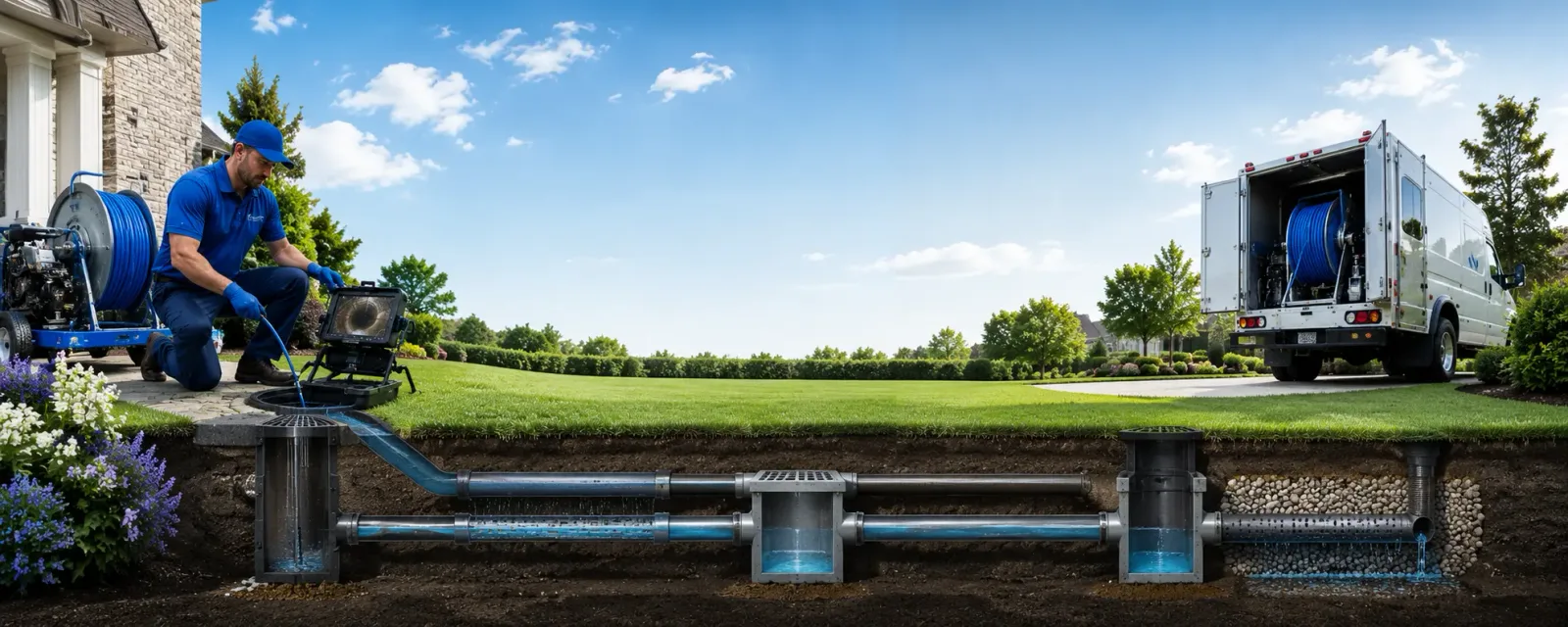 Outdoor drain cleaning information for Beulah, MI