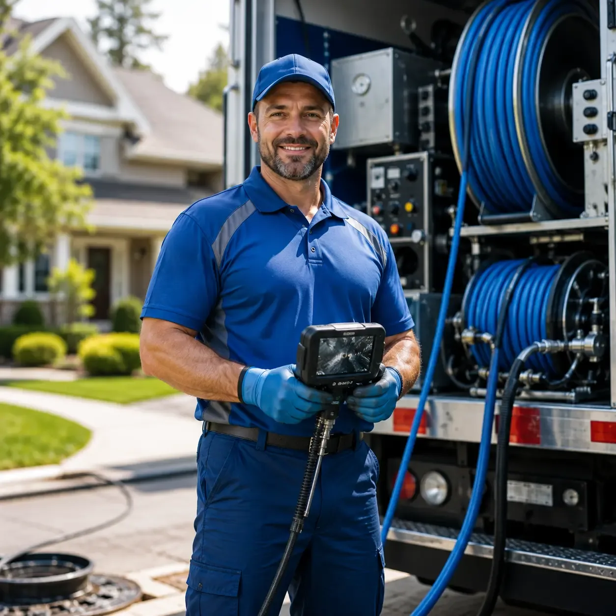 Local outdoor drain cleaning specialists in Beulah, MI